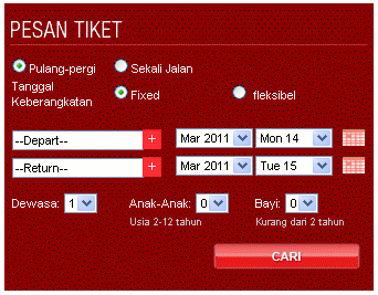 Booking Online Tiket Pesawat Lion Air